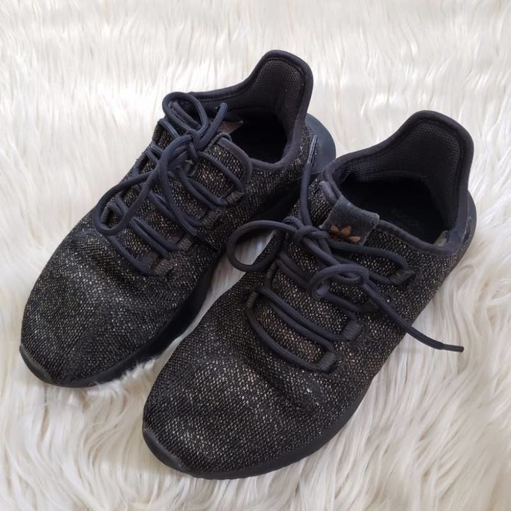 ADIDAS Tubular shadow black & gold sneakers
